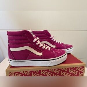 Vans Women's Fuchsia High-Top Sneakers